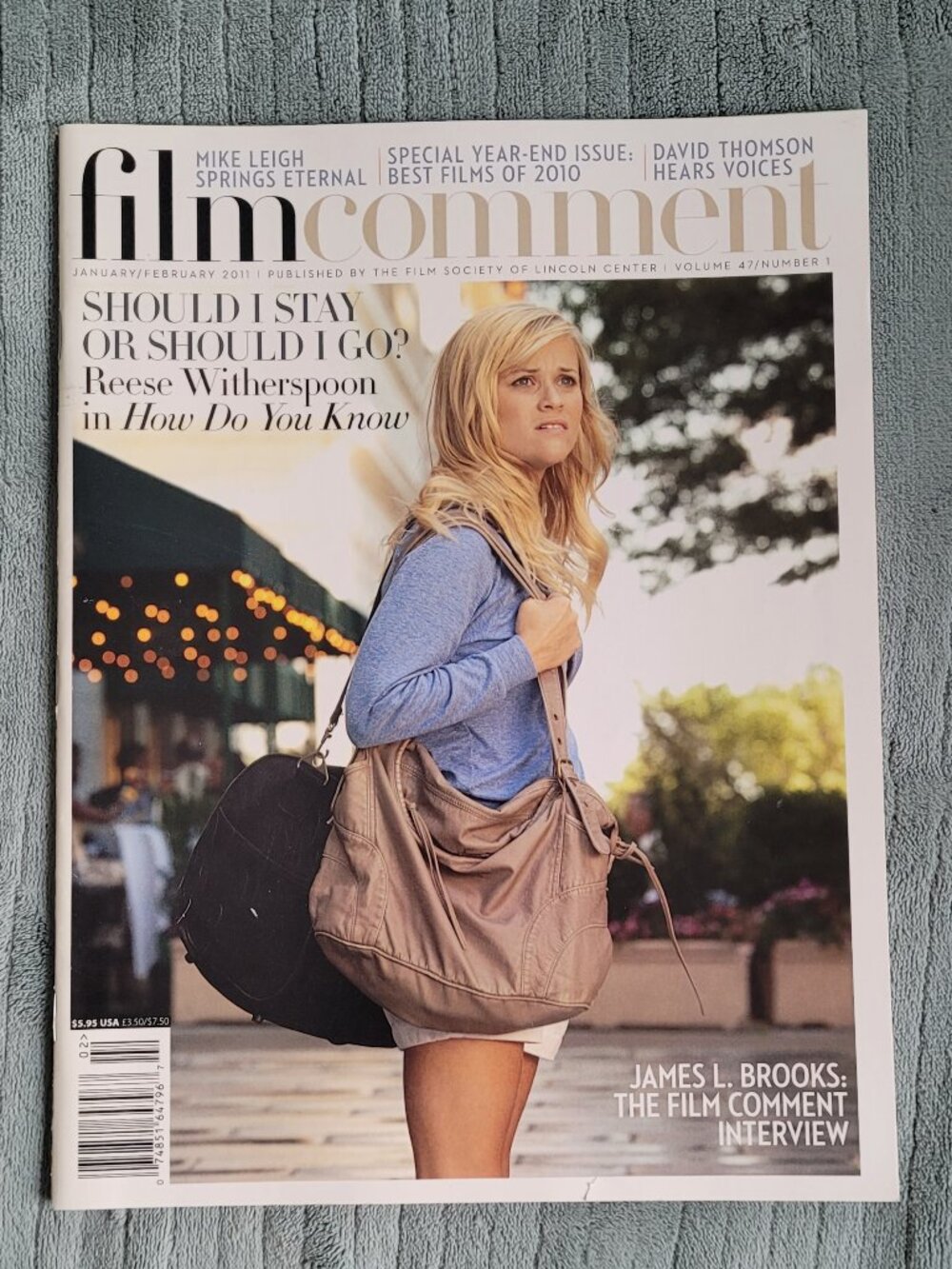 Film Comment Magazine with Reese Witherspoon Jan-Feb 2011